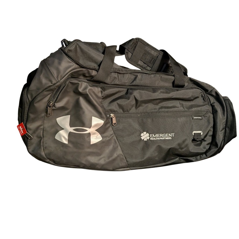 Under Armour Storm Undeniable Black‎ Duffel Bag Emergent Health Partners Logo